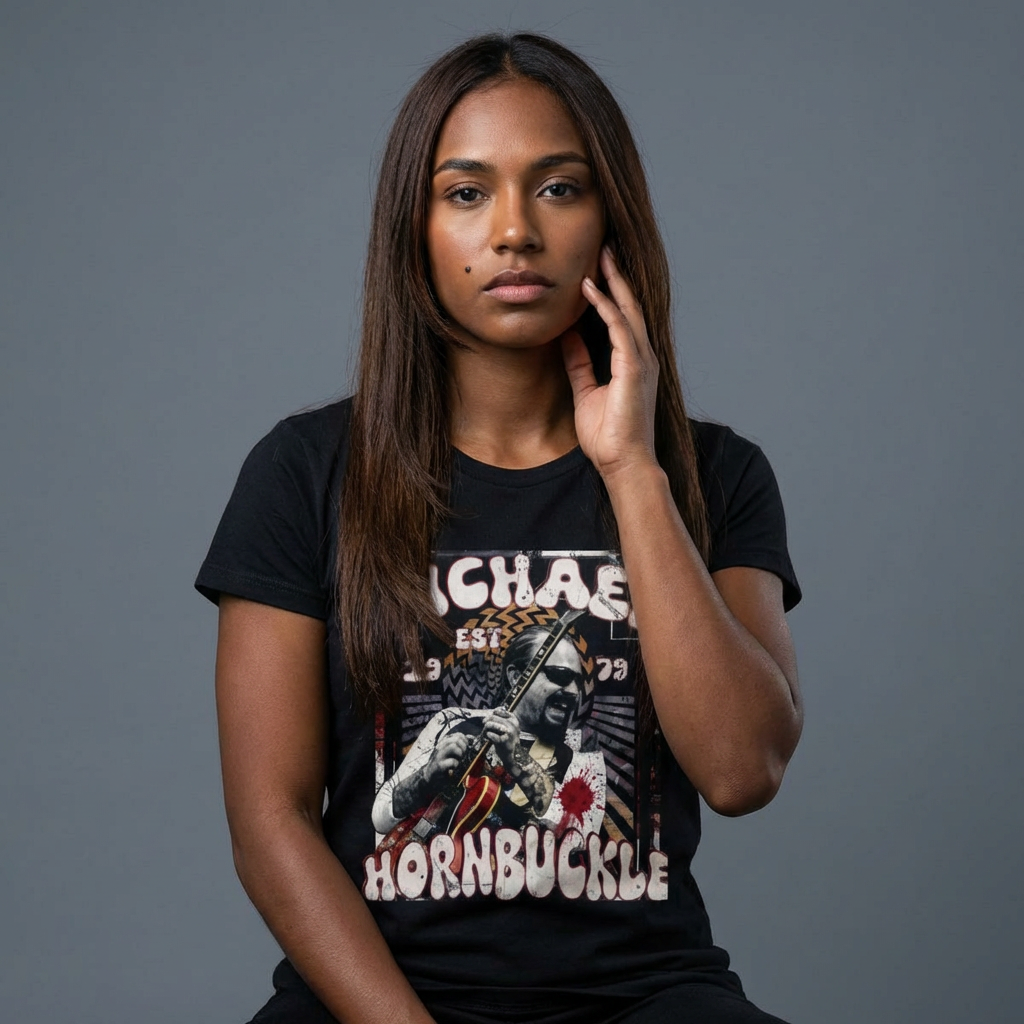 "Michael Hornbuckle" Women's Retro Wrestling Tee